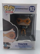 Funko POP! Games Overwatch Tracer #92 Vinyl Figure DAMAGED BOX SEE PICS