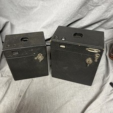 Two Antique Box Cameras for display or parts
