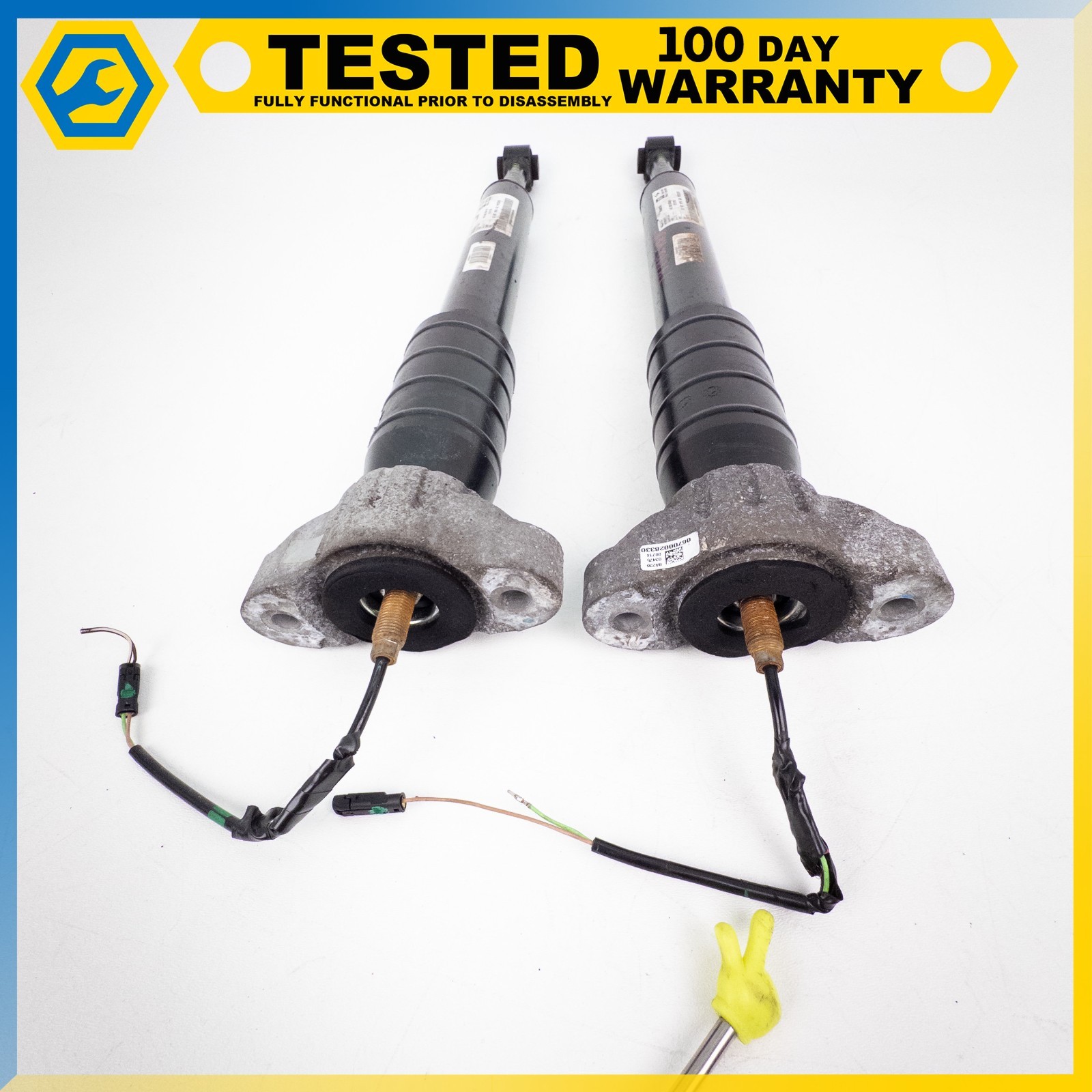 14-19 MASERATI QUATTROPORTE GHIBLI REAR LEFT & RIGHT SHOCK STRUT ABSORBER SET OE
