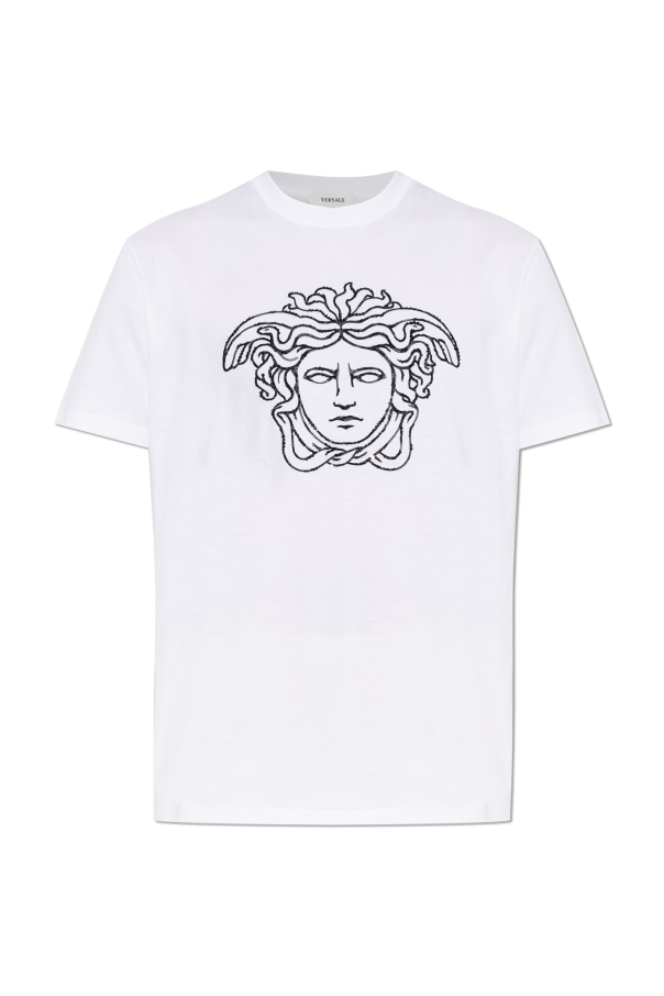 VERSACE Medusa White Cotton T-shirt New & Authentic