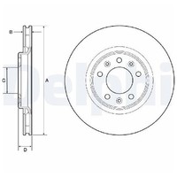 2X Bremsscheibe Hinten FüR Peugeot Expert V 1.5 1.6 2.0 16 Bis 26 Delphi Neu ZKU