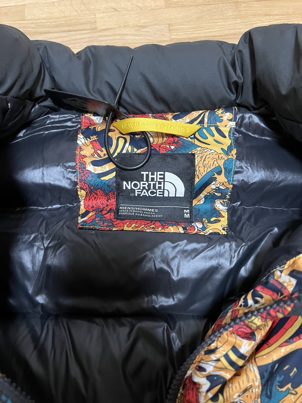 The North Face Nuptse 1992 Leopard Yellow Genesis Winterjacke Gr M Neu