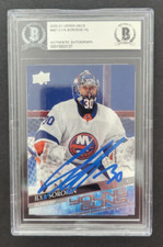 Ilya Sorokin Signed 2020-21 Upper Deck Young Guns Card Beckett Encapsulation RC2