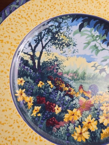 Fitz And Floyd Coq Du Village Platter 12 Inch - Picture 3 of 17