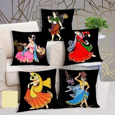 Cotton Cushion Cover 16X16 Inches Multicolour Set of 5