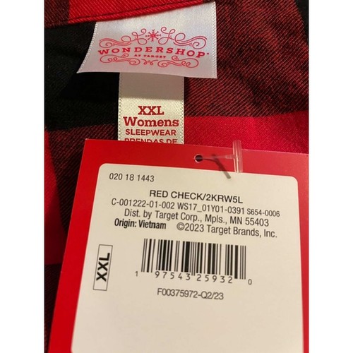 Women's Buffalo Check Flannel Holiday Pajama Set by Wondershop (2121) - Picture 5 of 9