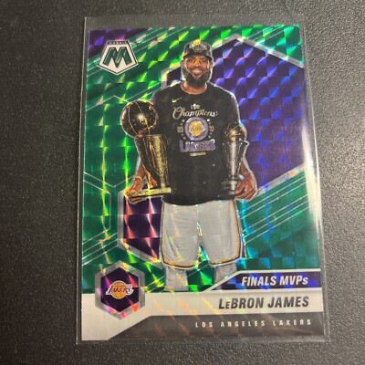 2020-21 Panini Mosiac Lebron James Finals MVP's Green Mosaic Prizm #297