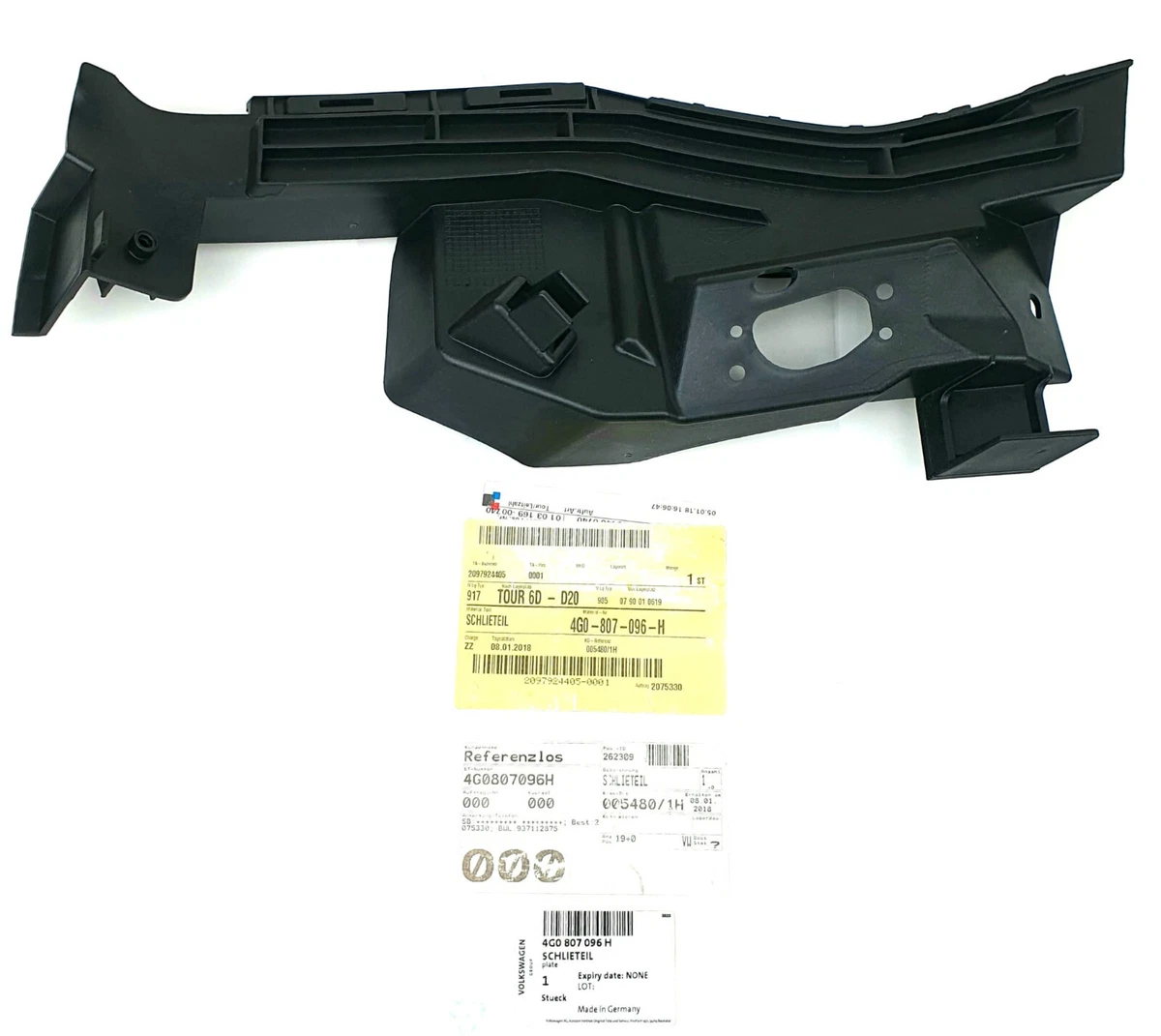 Original Volkswagen 4G0807096H Closing Unit Bumper Front Right  