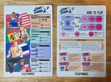 Street Fighter 2 Champion ED How to Play Art Set Original Capcom