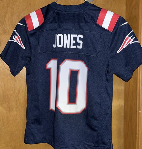 NFL TEAM APPAREL NE PATRIOTS MAC JONES #10 YOUTH JERSEY SIZE SMALL (B44) - Picture 3 of 4