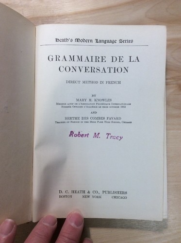Grammaire de La Conversation Knowles And Favard (1916, Hardback) - Picture 4 of 12