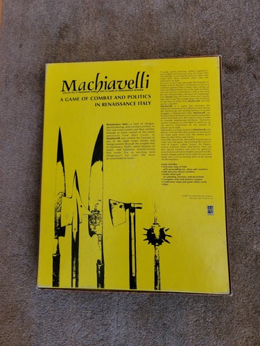 Avalon Hill MACHIAVELLI Combat & Politics in Renaissance Italy- 1980 complete - Picture 2 of 9