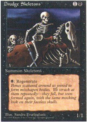 Drudge Skeletons ~ Lightly Played 4th Edition Fourth MTG Magic UltimateMTG Black