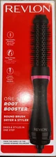 New! Revlon One-Step Volumizer One Step Root Booster Hair Dryer- Black/Pink