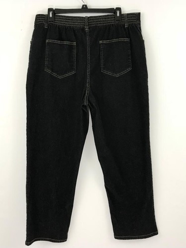 Blair Women's Stretch Jeans pants Zip Fly Elastic Waist Sz 16, 20P, 20W - Picture 4 of 26