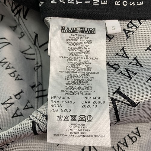 NAPAPIJRI TALLA S Negro Logo Blanco Algodón Poliamida Utilidad Chaleco - Imagen 7 de 9