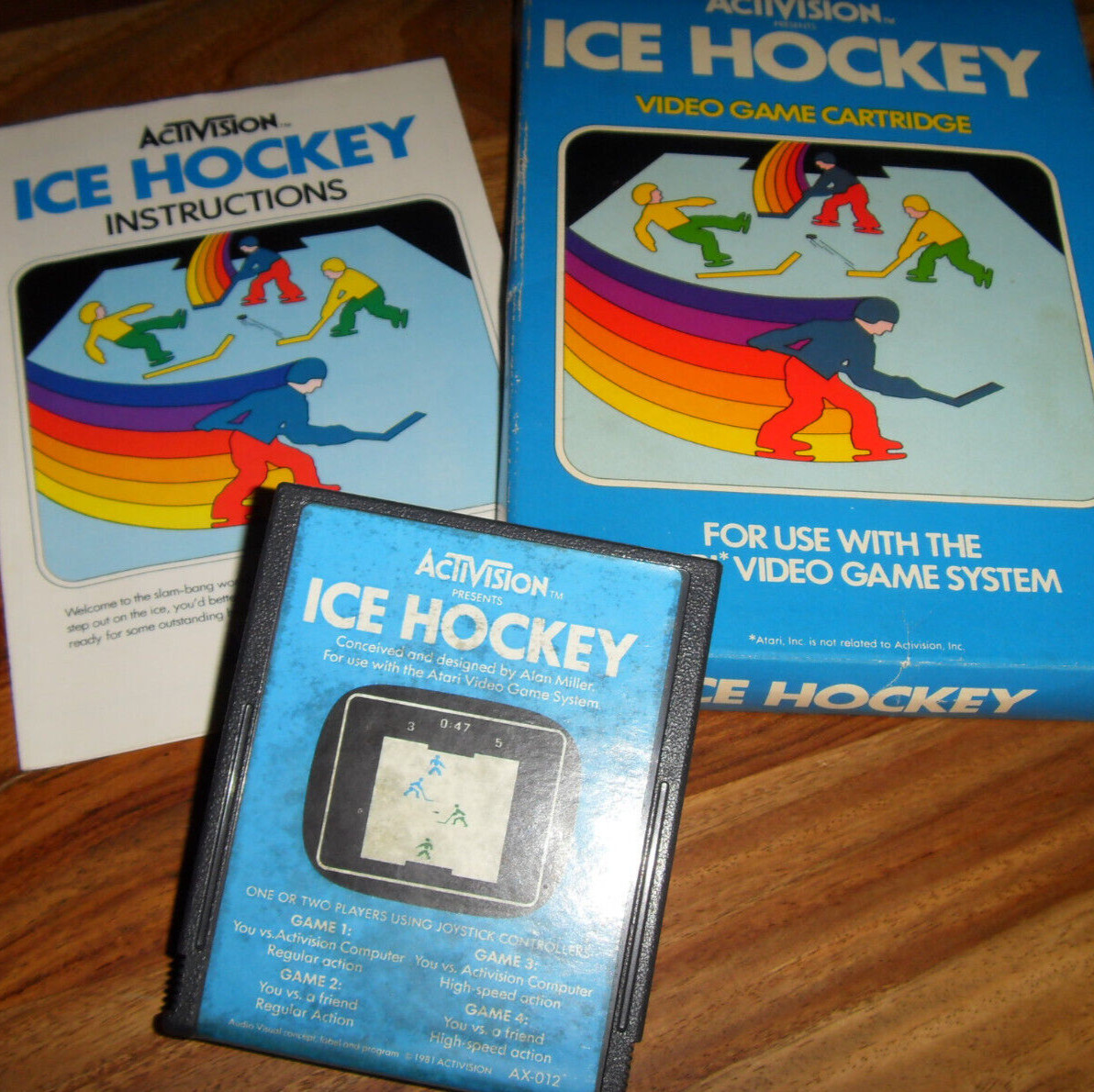 NTSC : Edition originale EN BOITE - Import USA : ICE HOCKEY Atari 2600