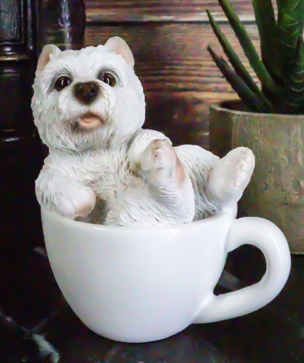 West Highland Terrier Westie Mini Teacup Pet Pals Puppy Figurine - Main Image