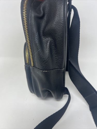 ADIDAS ORIGINALS MINI VEGAN BLACK FAUX LEATHER MINI BACKPACK - Picture 11 of 16