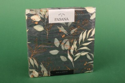 FASANA Servietten ''Mint leaves on black'' 33x33 cm Lunch Serviette Xmas Advent
