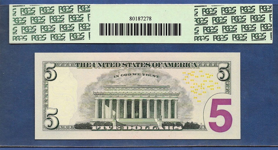 2006  $5 "STAR" W/LOW S/N ♚♚IA00000092*♚♚  PCGS SUPERB GEM NEW 67 PPQ - Image 3 of 3