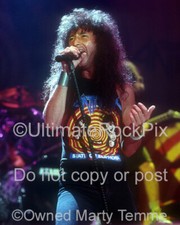 JOEY BELLADONNA PHOTO ANTHRAX 8x10 Concert Photo in 1989 by Marty Temme