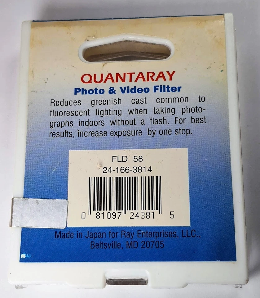 58mm FL-D Daylight Balance Lens Filter FLD Japan 58 mm Camera Fluorescent E58 - Image 3 of 3