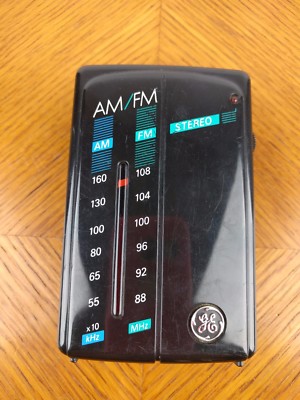 GE General Electric AM/FM Portable Stereo Radio Model 7-1627A Retro ...