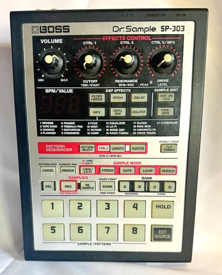 BOSS SP-303 Dr. Sample Phrase Sampler & Sequencer DJ Gear