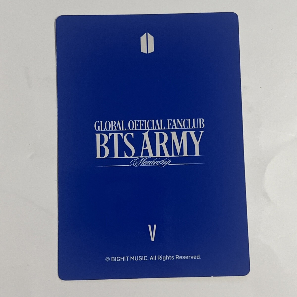 BTS V GLOBAL Official Fanclub ARMY Membership Kit 2024 Photocard