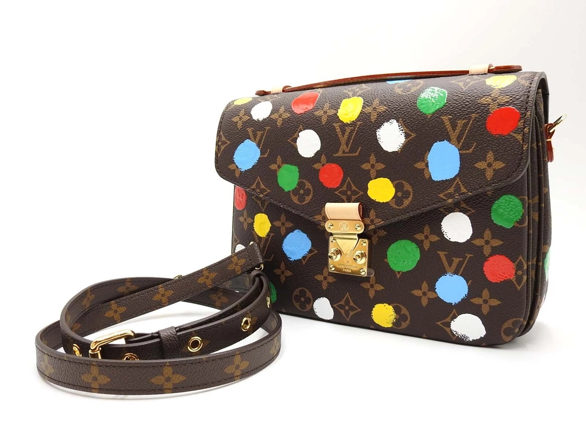 LOUIS VUITTON LV×YK Pochette Metis MM Shoulder Bag Monogram M46384 Kusama  W-3845