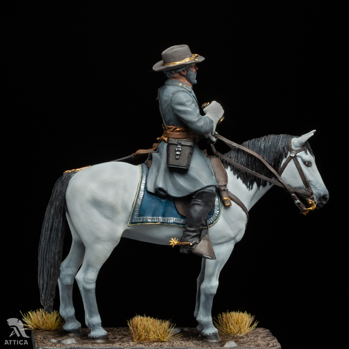 Soldado de juguete de hojalata pintado General Robert E. Lee 54 mm | Nivel coleccionable - Imagen 4 de 5