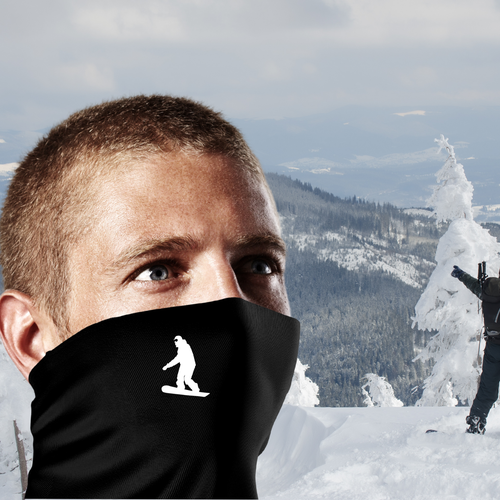 Snow Board Neck Gaiter Face Cover Washable Breathable - One Size - DSN 1 - Picture 2 of 4