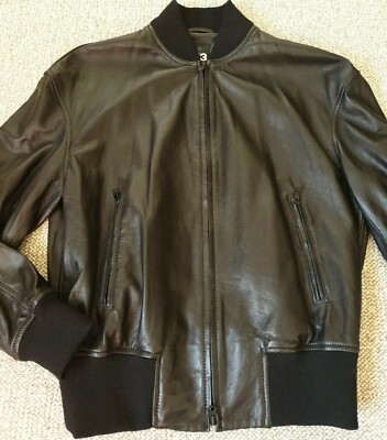 Y-3 ADIDAS YOHJI YAMAMOTO LEATHER JACKET SIZE S NEW 
