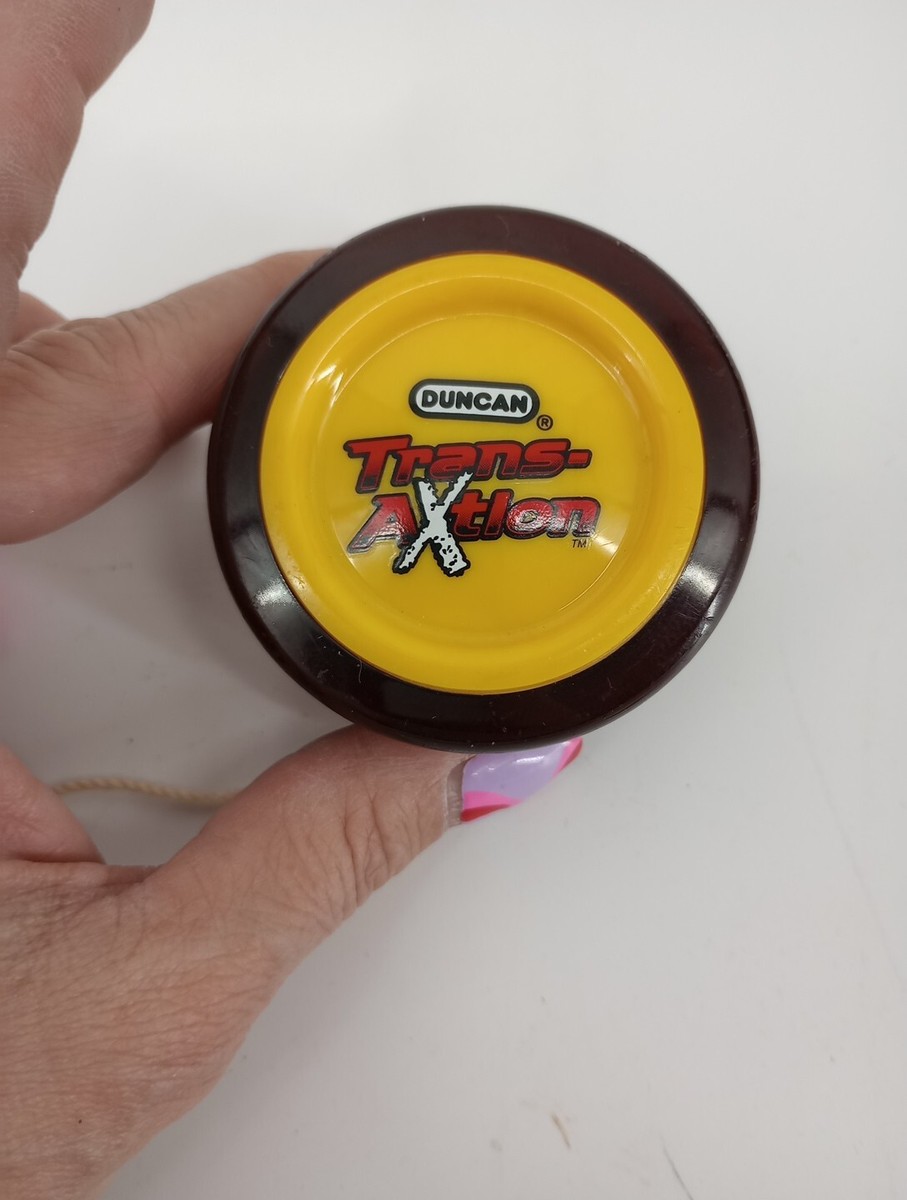 Vtg Duncan Yoyo - Trans-Axtion Red/Yellow Super Spinning Plus Pink