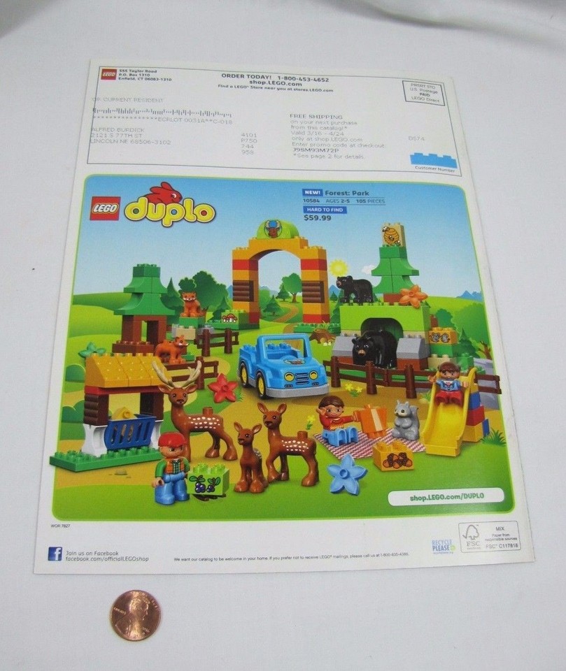 LEGO DUPLO CATALOG Spring 2015 Edition Toddler Toys Magazine Building