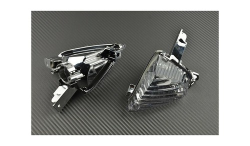 Pair of Clear AVDB Rear Turn Signals indicators SUZUKI GSXR GSX-R 750 2008-2010 - Picture 2 of 2
