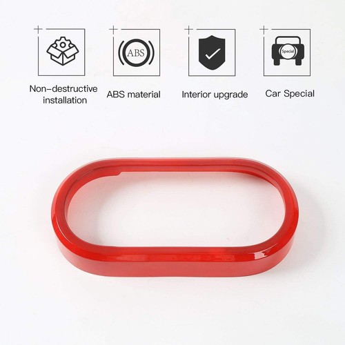 Center Gear shift Panel Frame Cover Trim Decor For Jeep Wrangler JK 2007-10 Red - Picture 7 of 7