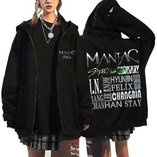 Stray Kids Singer Group: Harajuku Printed Hoodie Hooded Loose Zipper Hoodie New - Picture 20 of 41