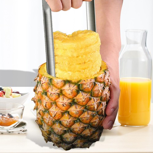 Stainless Steel Pineapple Corer Slicer Peeler For Diced Fruit Rings All In One image