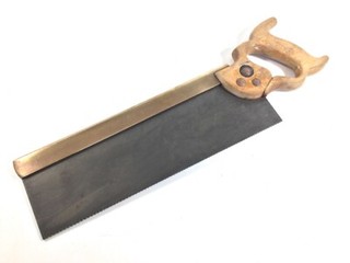 Big Hefty 14" Brass Back Saw W. TYZACK & Son No.13B