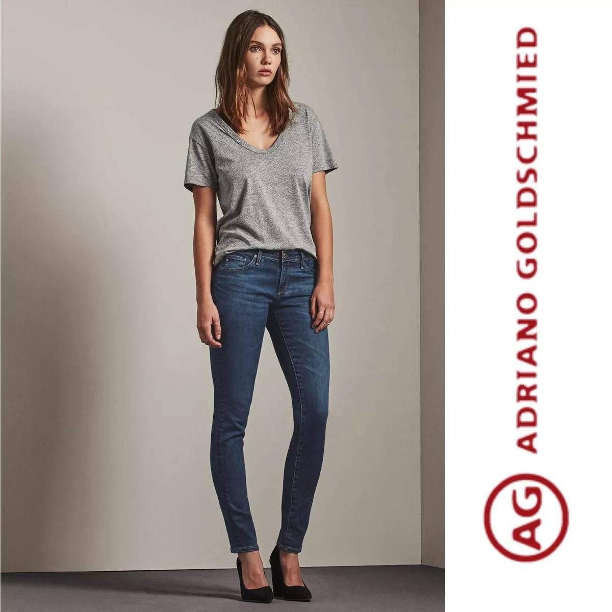 AG Jeans Stilt Cigarette Skinny Womens 27R Tabitha Dark Wash 188 Designer EUC