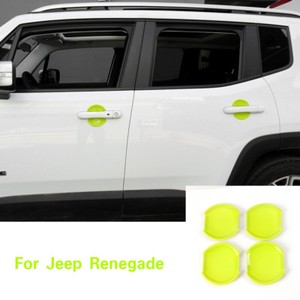 8*Orange ABS Car Inner Door Handle Bowl Cover Trim For Jeep Renegade 2015-2018