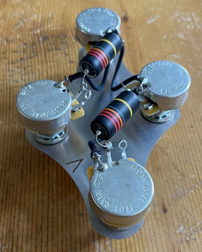 Gibson Les Paul 1956-61 50's Wiring .022 Emerson Bumblebee Caps 500k CTS Pots