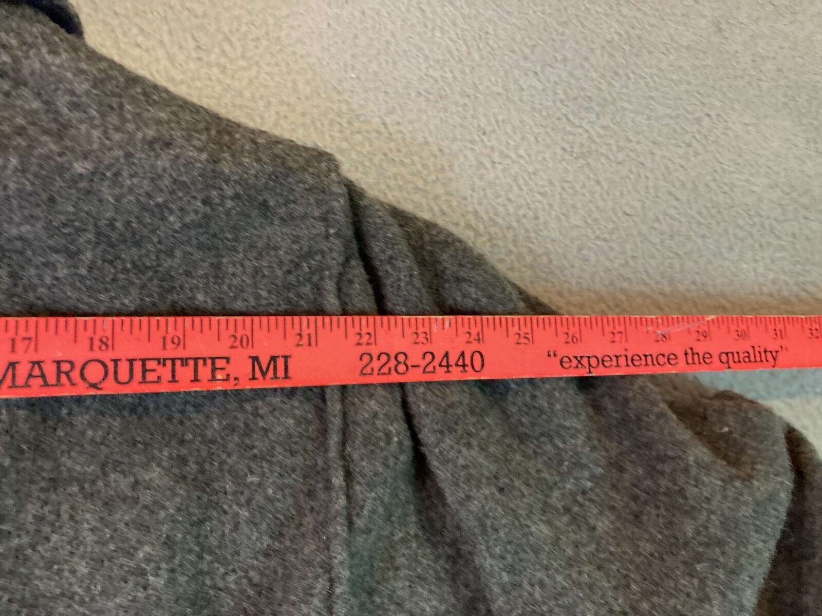 Vintage Woolrich Bomber Jacket Mens XL Tall Gray Wool Plaid Blanket