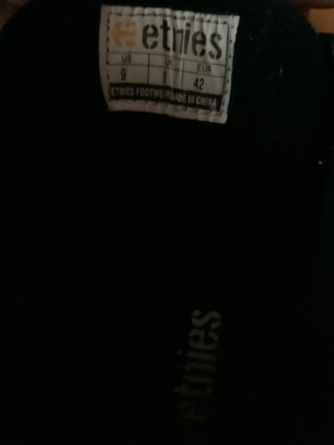 Etnies vintage skate shoes in red/black from around 1988-1993 size uk8 - Picture 7 of 7