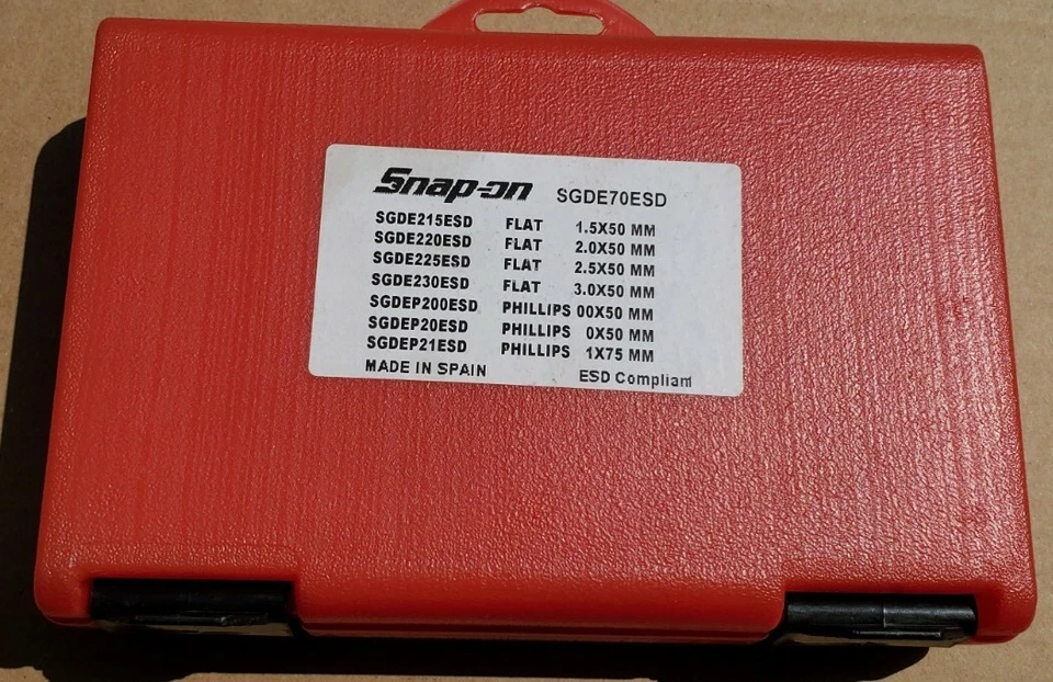 Snap On Tools 7pc Miniature Precision Screwdriver Set for Electronic Repair NEW! - Image 3 of 3