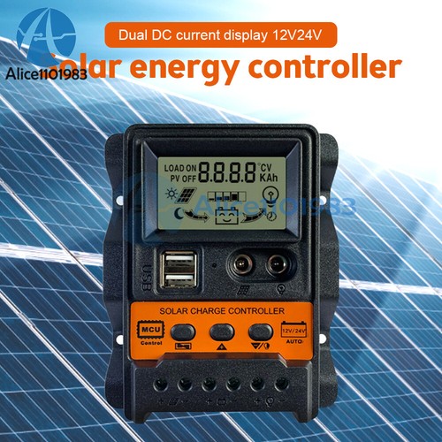 Dual DC Current Display 12V 24V Solar Controller LCD PWM PV Power controller - Picture 31 of 44