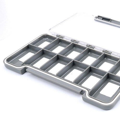 Slim and Waterproof Fishing Fly Box with Secure Closure for Tackle Storage - Picture 5 of 37