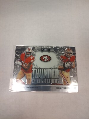 2020 Panini Playoff Thunder and Lightning #TL-9 Raheem Mostert, George Kittle (2